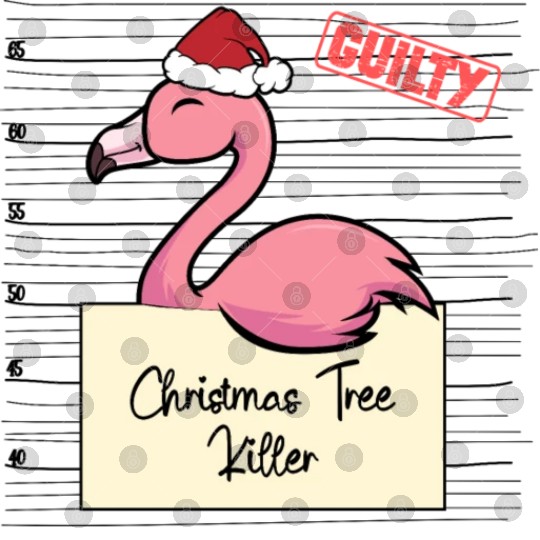 Flamingo christmas funny prison Digital Files