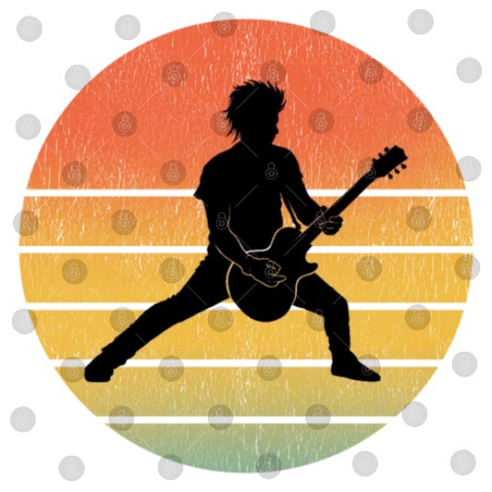 Bass Guitar Player Musician Bassist Vintage Retro Digital Files