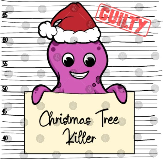 Octopus christmas funny prison Digital Files