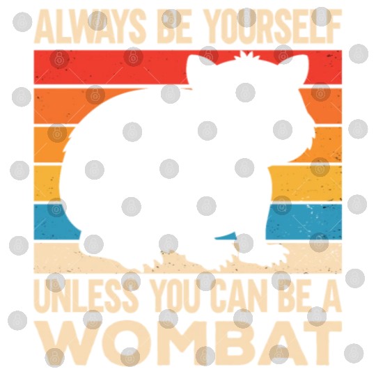 Native Australian Animal Lovers Cute Wombat Digital Files