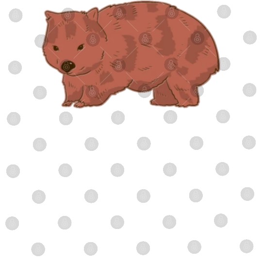 Native Australian Animal Lovers Cute Wombat Digital Files