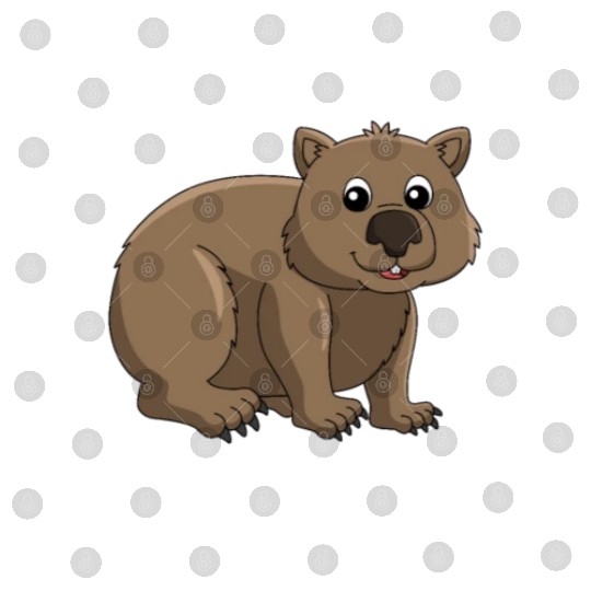 Native Australian Animal Lovers Cute Wombat Digital Files
