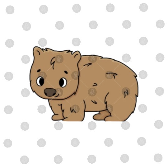 Native Australian Animal Lovers Cute Wombat Digital Files