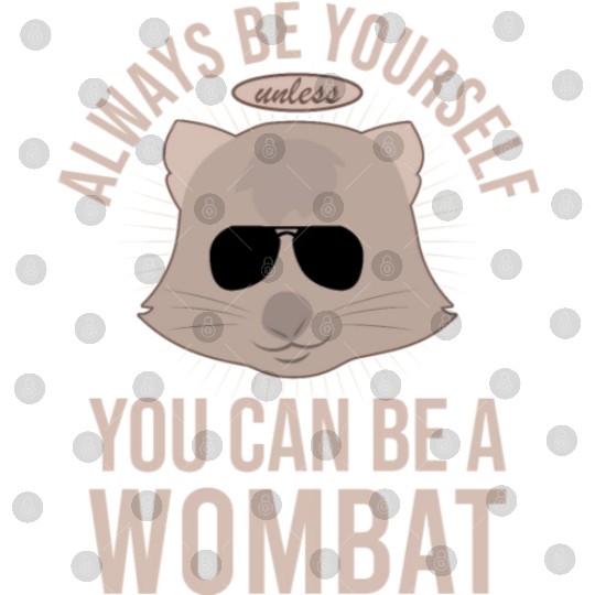 Native Australian Animal Lovers Cute Wombat Digital Files