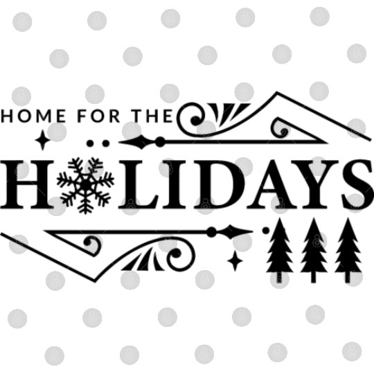 Home for the Holidays Christmas Christmas Gifts Digital Files