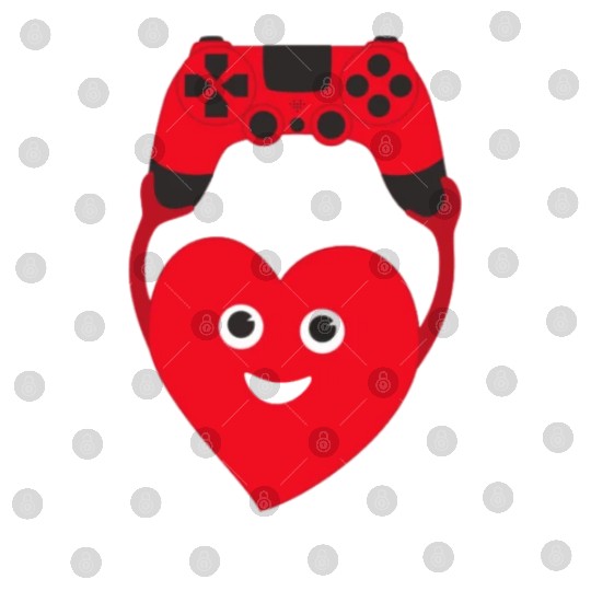 gamer heart valentines day Digital Files