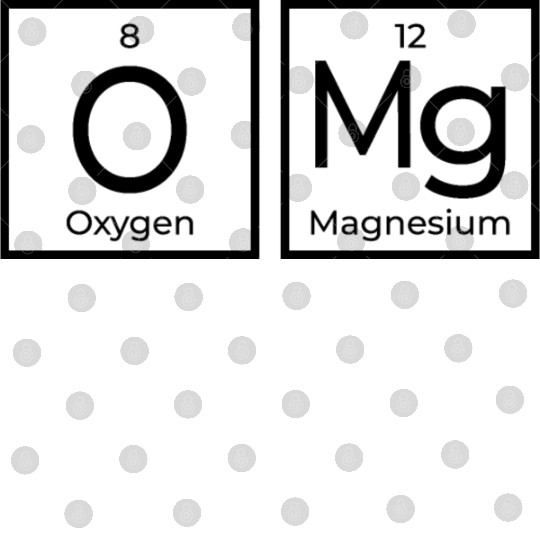 OMG Periodical Table Chemistry Science Geek Gifts Digital Files