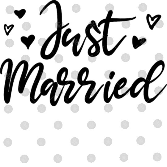 Just Married perfect wedding gift for the couple Digital Files