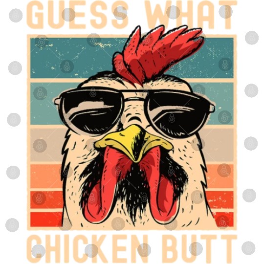 Chicken Meme Design Guess What Chicken Butt Digital Files