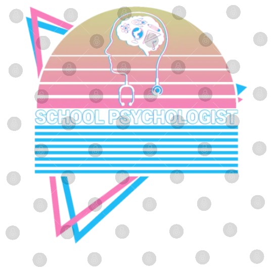 School Psychologist School Psychology Retro Digital Files