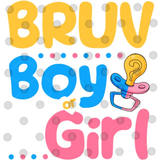 Pink or Blue Bruv Loves You Best Brother Ever Big Digital Files