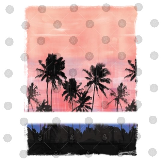 Honolulu Oahu Hawaii Vacation Souvenir Palm Tree Digital Files