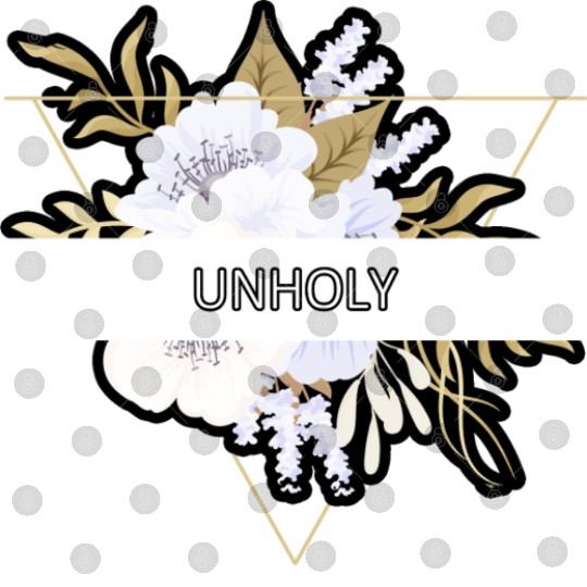 Unholy Flower Floral Minimalist Typography Digital Files