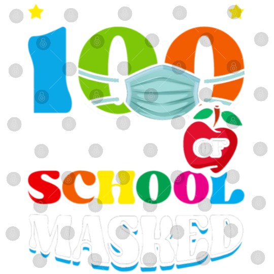 I Survived 100 Days Of School Masked Pupils Home Digital Files