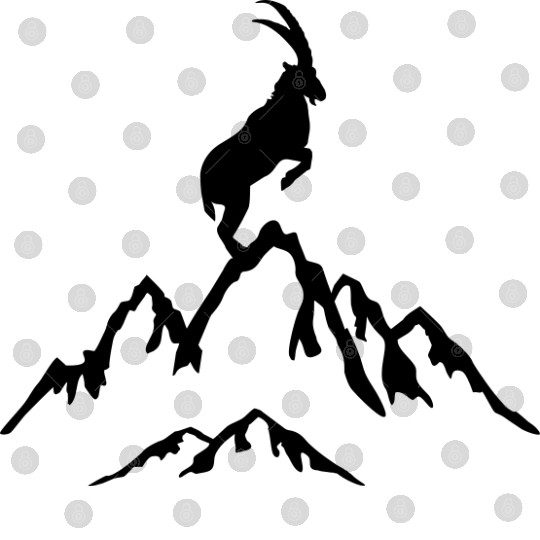 Mountain and Ibex, Mountains and Mountain goat Digital Files