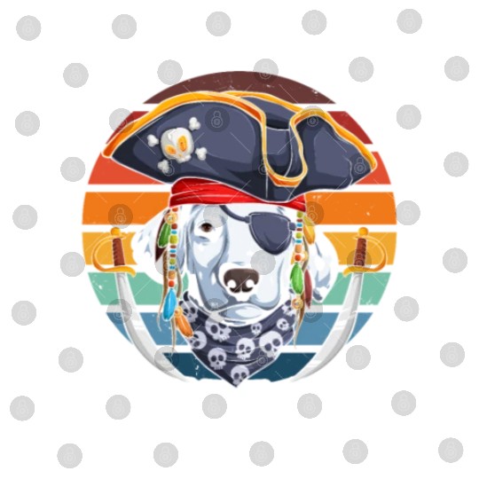 Dalmatian Pirate Dog Digital Files