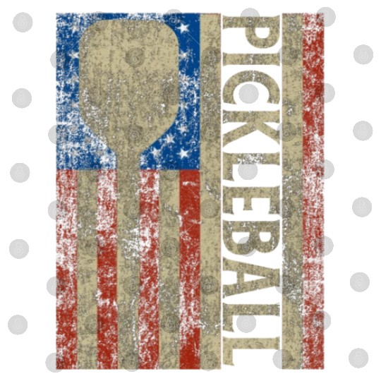 Pickleball American Flag Great Vintage Pickleball Digital Files