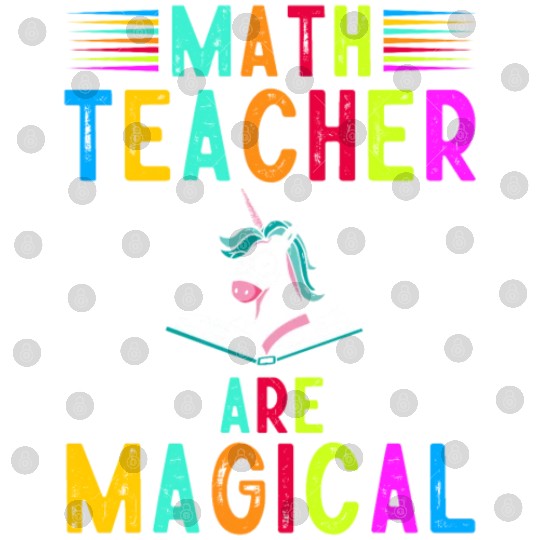 Math Teacher Unicorn Digital Files