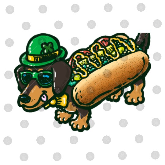 St Patrick's Day Chicago Dog Digital Files