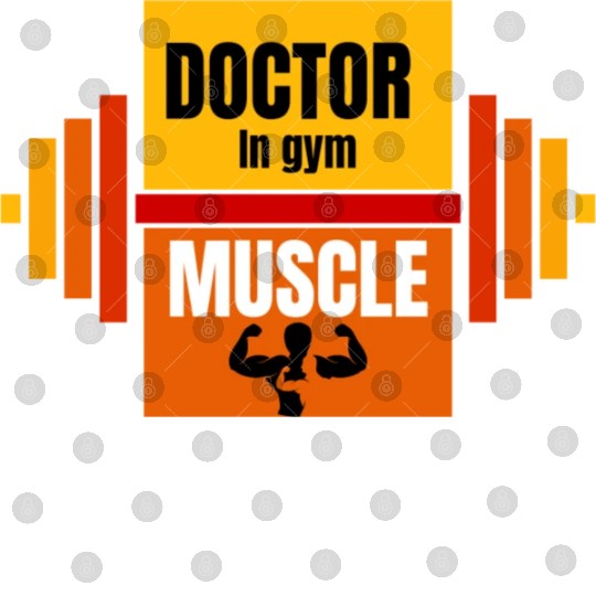 Doctor in gym to build muscle doctor brand Digital Files