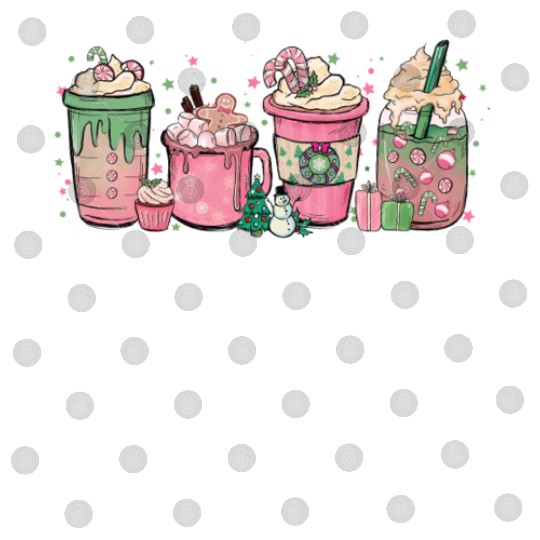 Hot Chocolate Cup Peppermint Mocha Digital Files