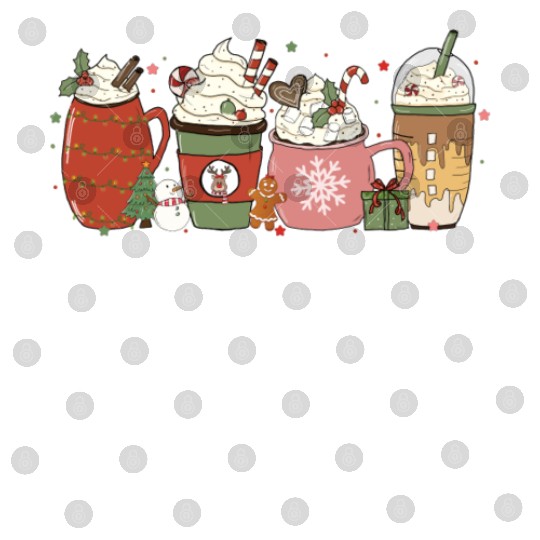 Hot Chocolate Cup Peppermint Mocha Digital Files