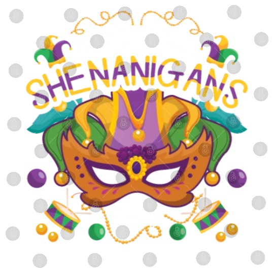 Mask Shenanigans Festival Parade Beads Mardi Gras Digital Files