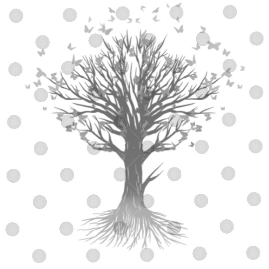 Butterfly Tree Beautiful Animal Butterflies Tree Digital Files