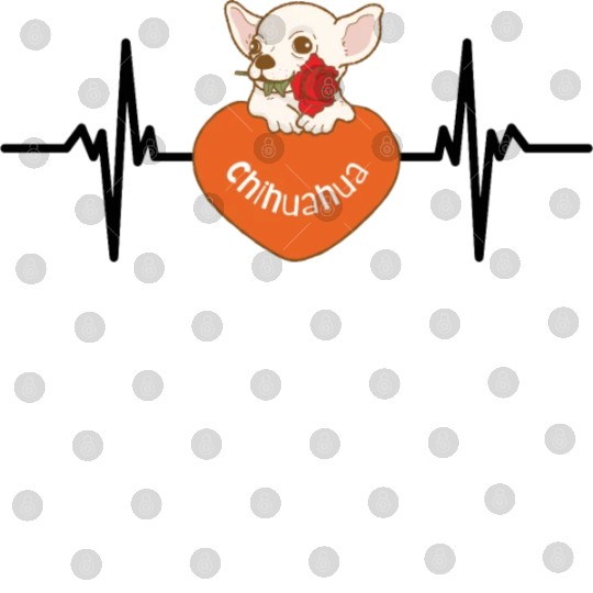 Heart Beat Chihuahua, when give the rose to belove Digital Files