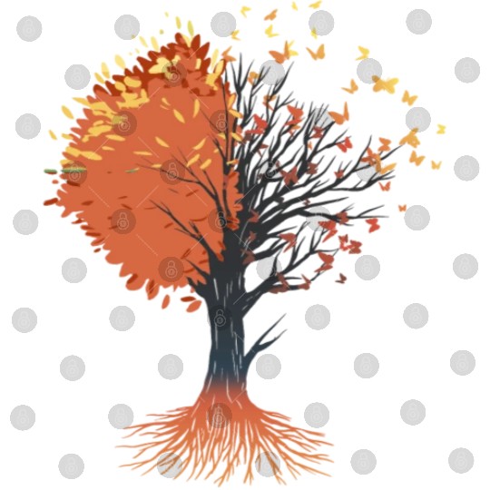 Butterfly Tree Beautiful Animal Butterflies Tree Digital Files