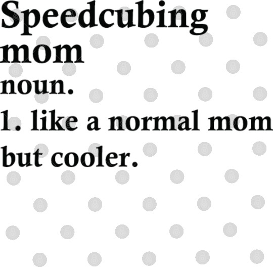 Speedcubing Mom Funny Cuber Definition Digital Files