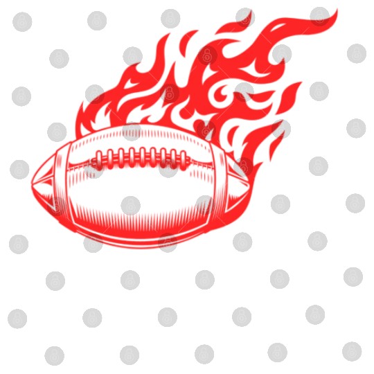 Red Football On Fire Game Day , football fan Digital Files .