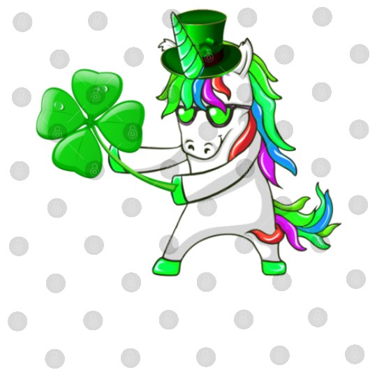 Flossing Unicorn St Patrick's Day Floss Dance Digital Files