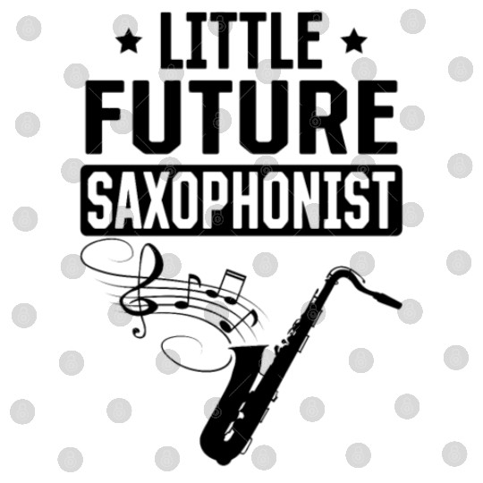 Little Future Saxophonist - Newborn Saxophonist Digital Files