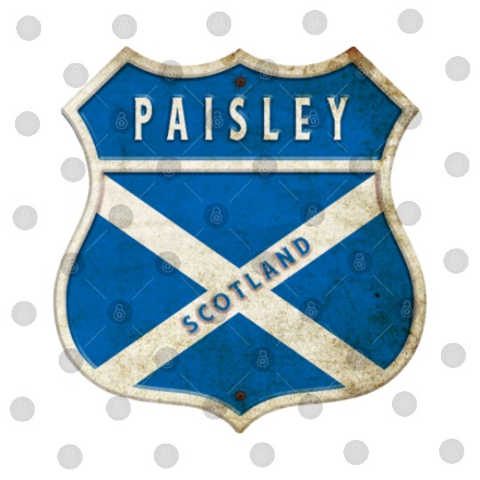 Paisley Scotland coat of arms flag design Digital Files