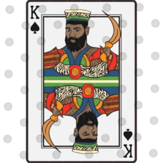 King Spades African American Card Halloween Digital Files