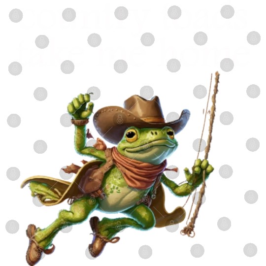 Cowboy Frog,country toads take me home Digital Files