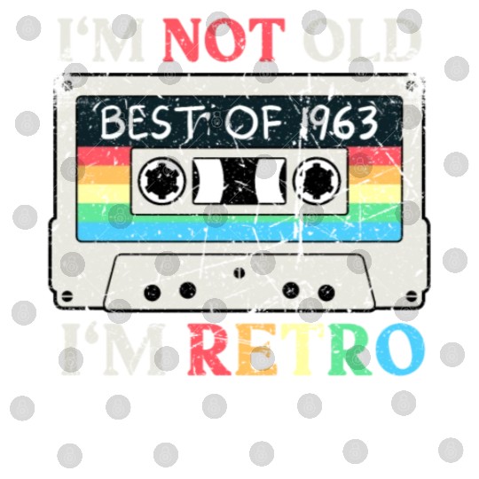 60 Years Vintage 1963 Retro 60th Birthday Digital Files