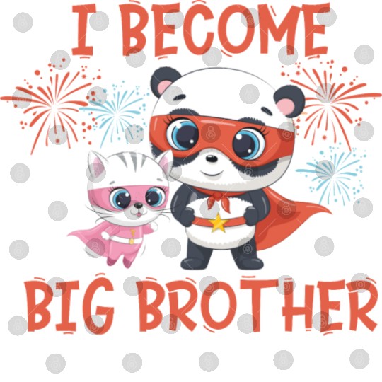 Big brother super hero panda cat Digital Files