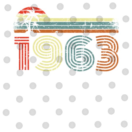 60 Years Vintage 1963 Retro 60th Birthday Digital Files