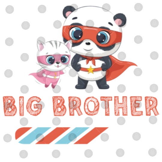 Big brother super hero panda cat 2023 Digital Files