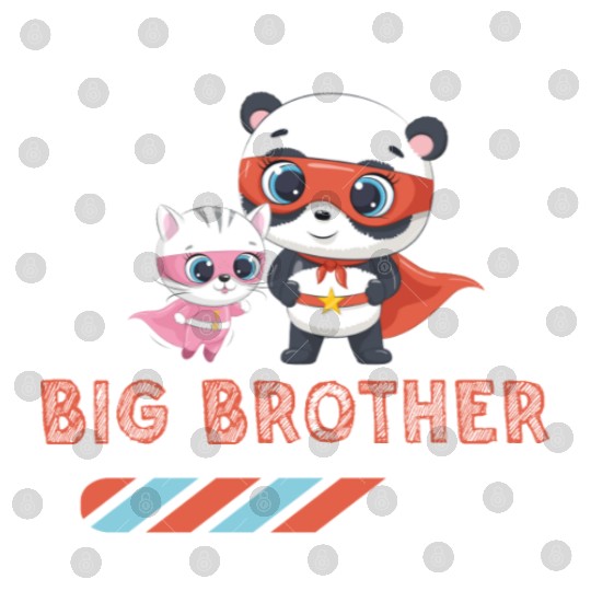 Big brother super hero panda cat 2023 Digital Files