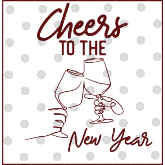Cheers To The New Year 2023 NYE Party Glasses Digital Files