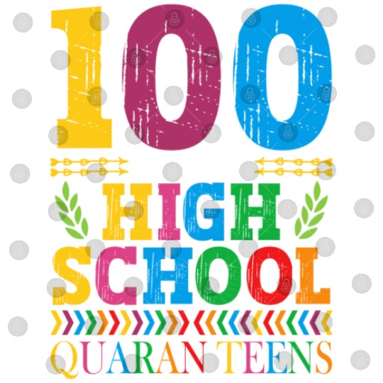 100 Days Of High School Quaran-teens Masked Digital Files