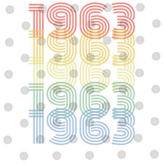 60 Years Vintage 1963 Retro 60th Birthday Digital Files