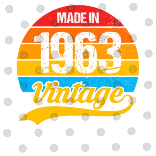 60 Years Vintage 1963 Retro 60th Birthday Digital Files