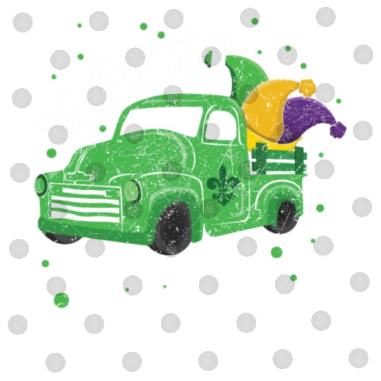Truck Festival Parade Beads Mardi Gras Digital Files