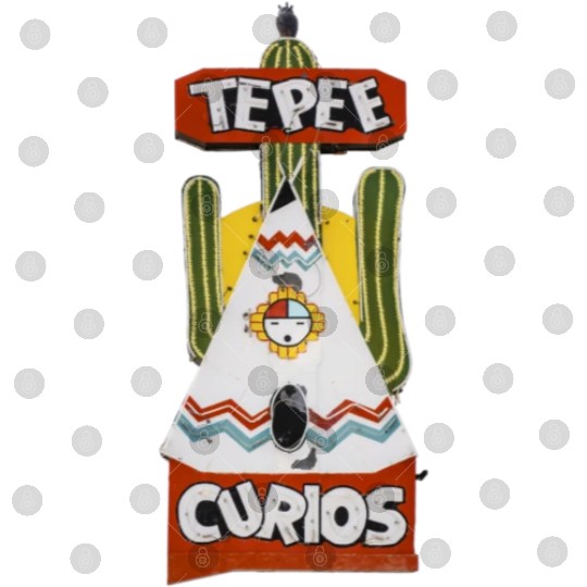 Tepee Curios Route 66 Neon Tucumcari New Mexico Digital Files