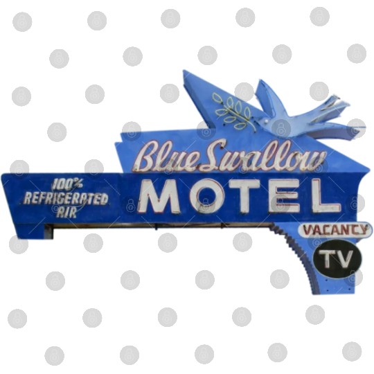 Blue Swallow Motel Route 66 Neon Tucumcari NM Digital Files