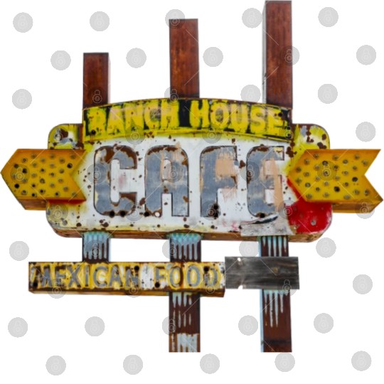 Ranch House Cafe Sign Route 66 Neon Tucumcari NM Digital Files